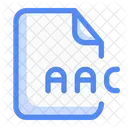 File Extention Aac Document Paper Icon