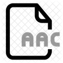File Extention Aac Document Paper Icon