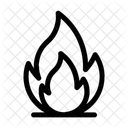 Fire Flammable Industrial Icon