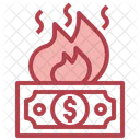 Fire Money Burning Fire Icon