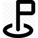 Map Navigation Flag Icon