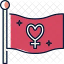 Flag Celebration Banner Icon