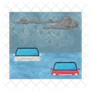 Flood Disaster Water Icon