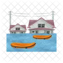 Flood Disaster Water Icon