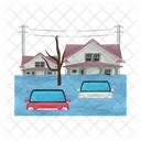 Flood Disaster Water Icon