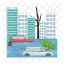 Flood Disaster Water Icon