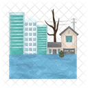 Flood Disaster Water Icon