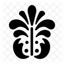 Floral Flourish Art Decorative Icon