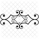 Calligraphic Element Flourish Calligraphy Calligraphy Border Icon