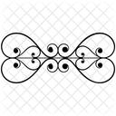 Calligraphic Element Flourish Calligraphy Calligraphy Border Icon
