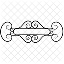 Calligraphic Element Flourish Calligraphy Calligraphy Border Icon