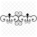 Calligraphic Element Flourish Calligraphy Calligraphy Border Icon