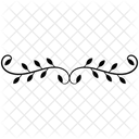 Calligraphic Element Flourish Calligraphy Calligraphy Border Icon
