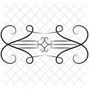 Calligraphic Element Flourish Calligraphy Calligraphy Border Icon