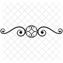 Calligraphic Element Flourish Calligraphy Calligraphy Border Icon