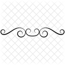 Calligraphic Element Flourish Calligraphy Calligraphy Border Icon