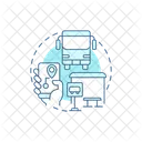 Fleet Management System Car Fleet Management Public Transit Icon