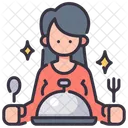 Women Client And Meal Client Woman Icon