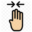 Four Finger Pinch  Icon
