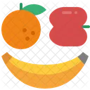 Fruit Apple Banana Icon