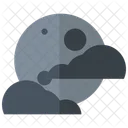 Moonlit Night Full Moon Phase Celestial Beauty Icon