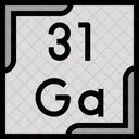 Gallium Periodic Table Chemistry Icon