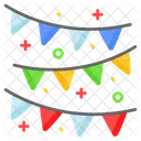 Garlands Buntings Decorations Icon