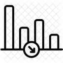 Graph Down Graph Data Icon