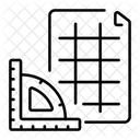 Graph Sheet Graph Paper Grid Paper Icon