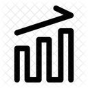 Graph uptrend  Icon
