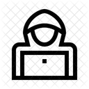 Hacker Cybercriminal Security Breach Icon
