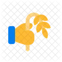 Hand Paddy Agriculture Icon