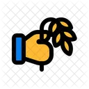 Hand Paddy Agriculture Icon