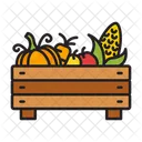 Vegetables Fruit Box Icon