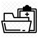 Healthcare Record File Icon
