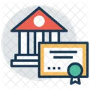 Degree Diploma Certificate Icon