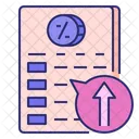 Higherinterestrates Interestratepolicy Interest Rate Proportion Deposited Borrowed Icon