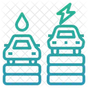 Higher Priced Electric Vehicle Fuel Cell Vehicle Icon