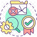 Higher quality and fewer defects  Icon