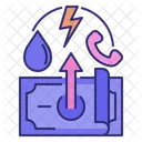 Higherutilitiescost Costs Electricitypricing Utilities Expense Electricity Energy Icon