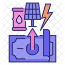 Higherenergyinflation Electricity Cost Fuel Solarenergy Inflation Expenses Icon