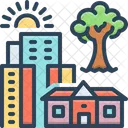 Hometown City Building Icon