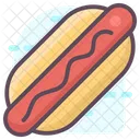 Hotdog Hotdog Sandwich Fast Food Icon