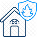 House Fire Protection Insurance House Icon