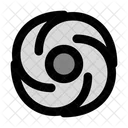 Hurricane Winds Danger Icon