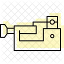 Industrial Lathe Metal Wood Icon
