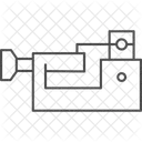 Industrial Lathe Metal Wood Icon