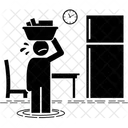 Disaster Inside Flood Home Flood Icon