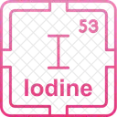Iodine Preodic Table Preodic Elements Icon