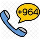 Iraq Dial Code  Icon